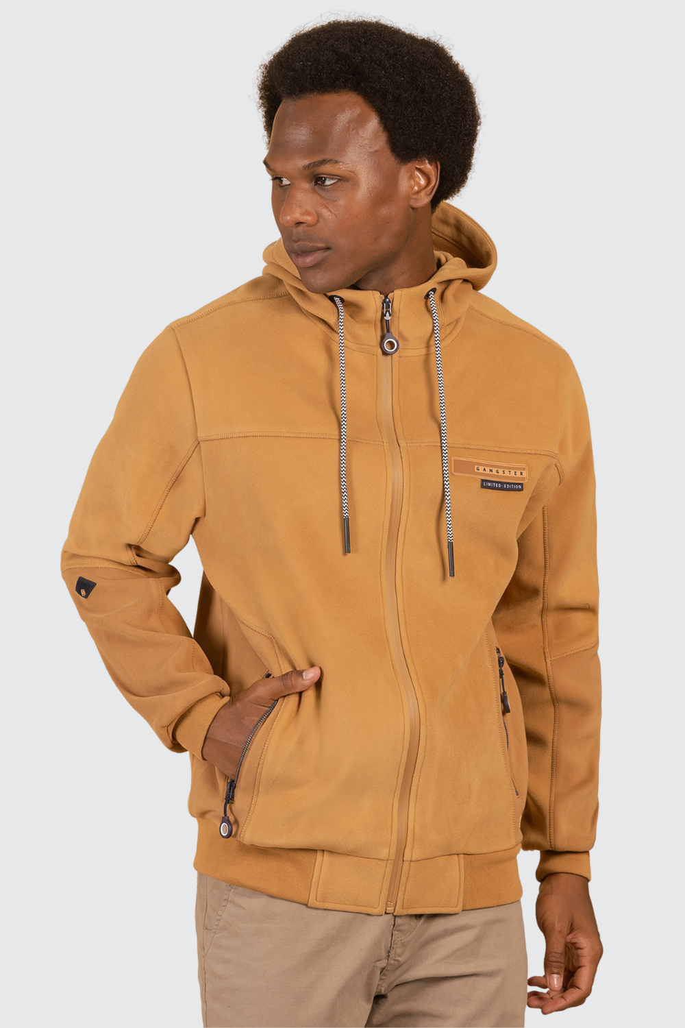 Poleron Full Zipper Tender Cafe Gangster