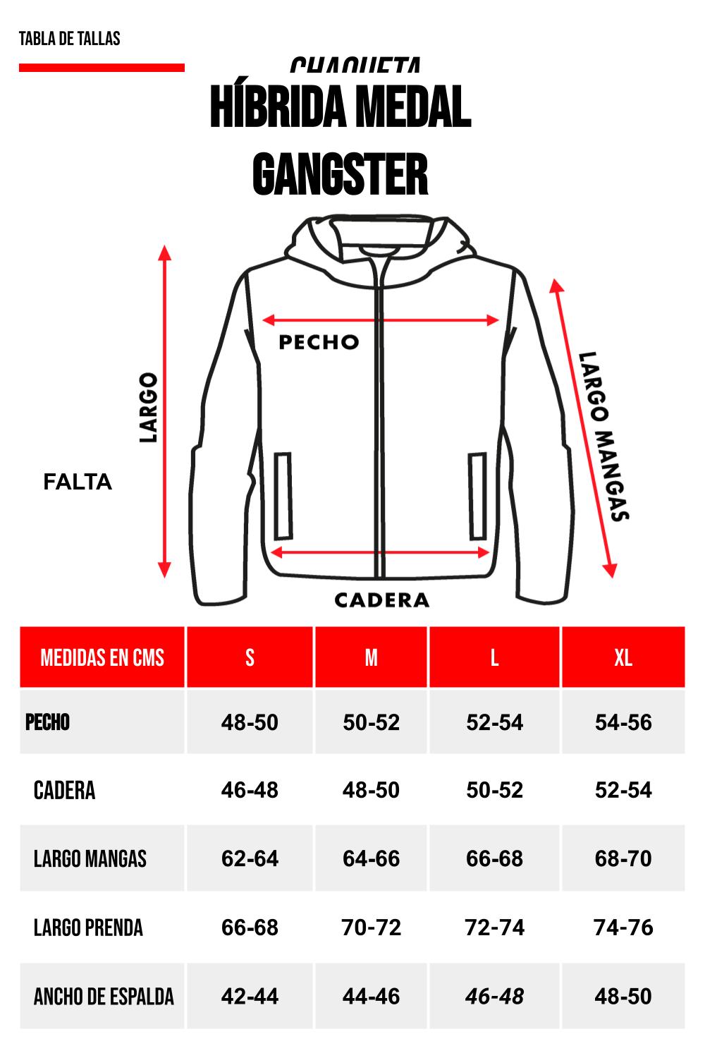Chaqueta Híbrida Union Negro Gangster