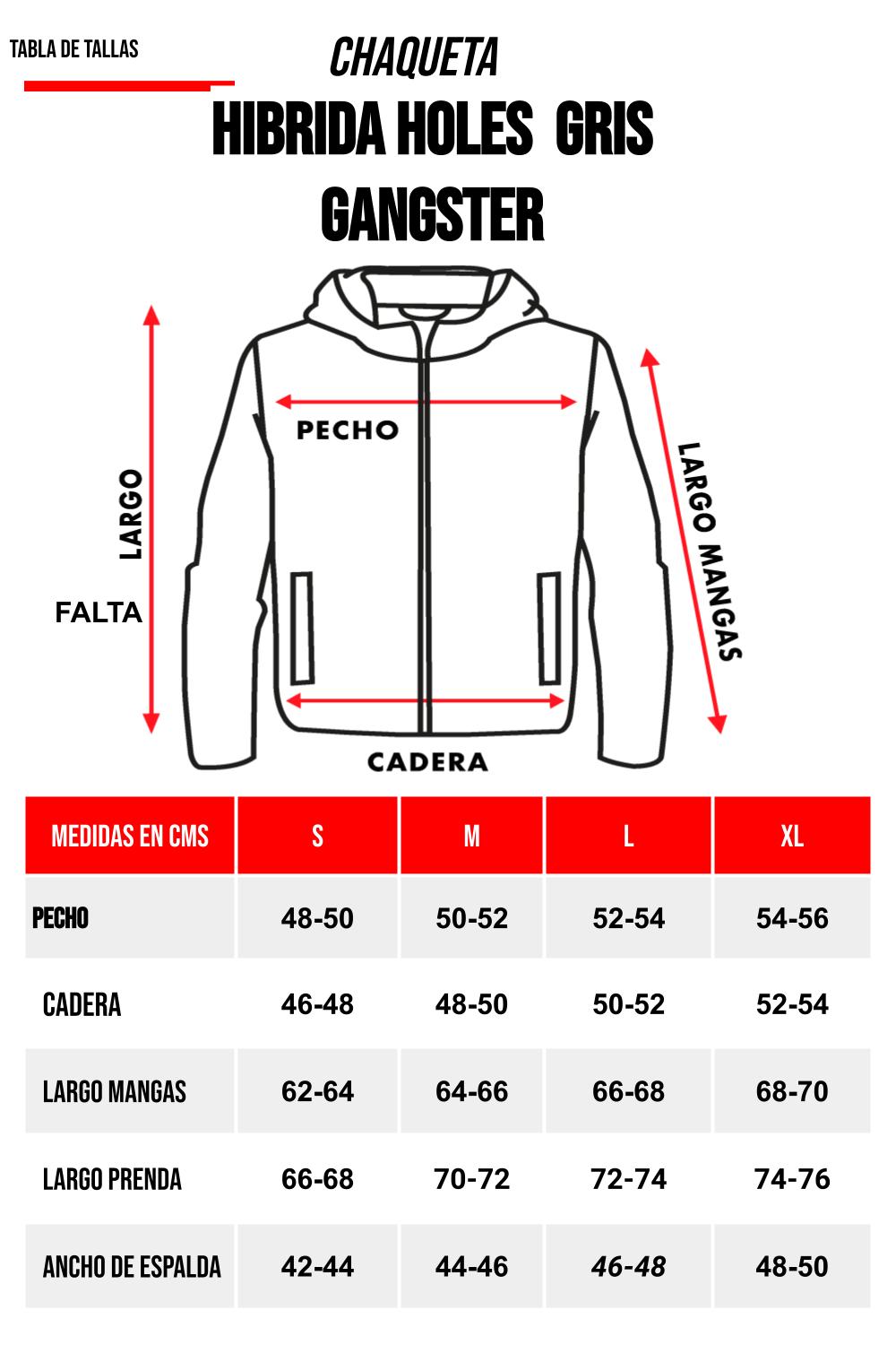 Chaqueta Híbrida Sintesis Gris Gangster