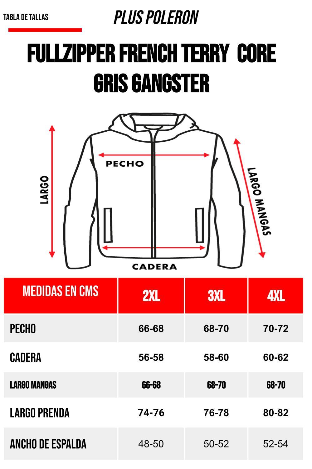 Plus Poleron Hoodie Core Gris Gangster - Gangster