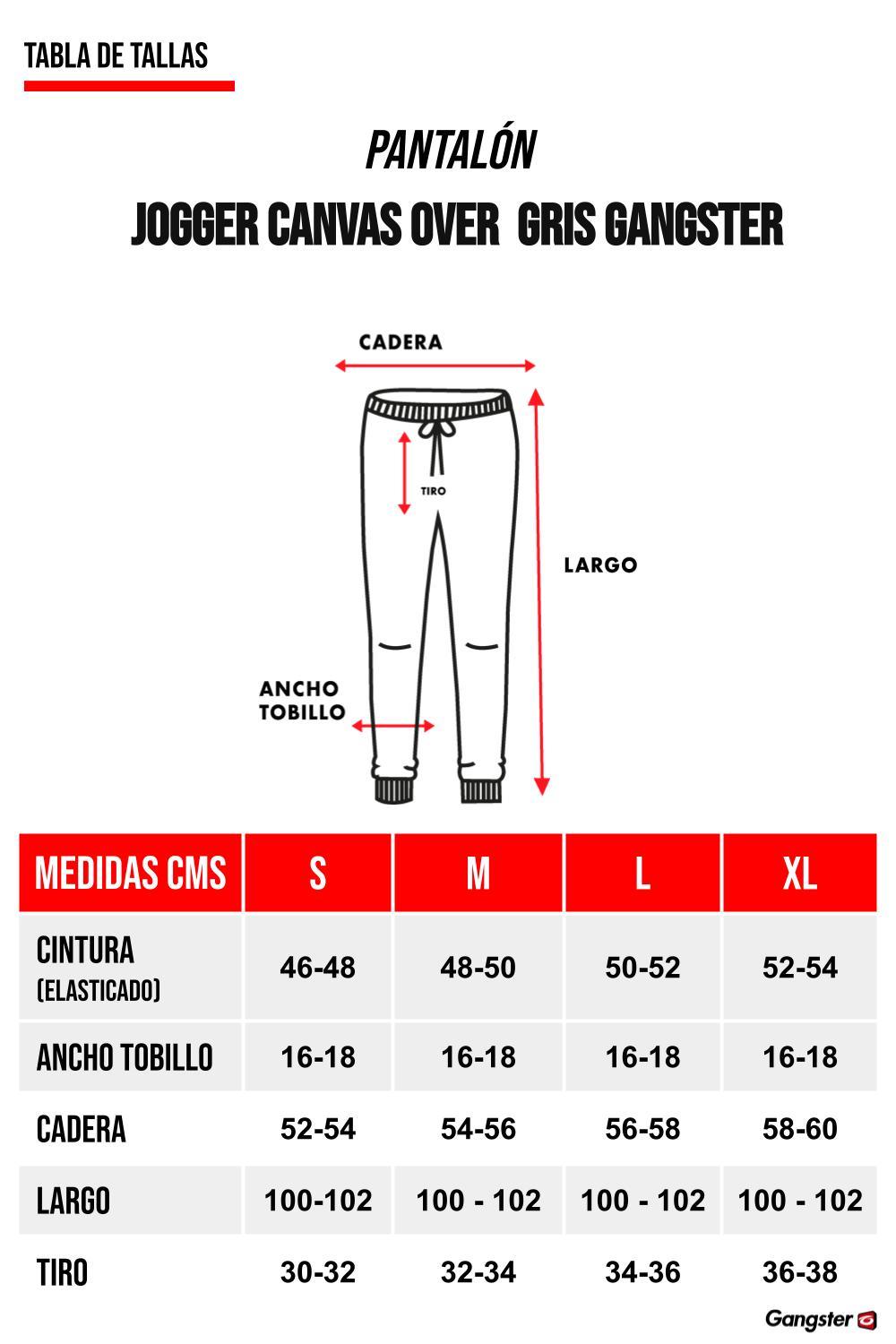 Pantalon Jogger Canvas Over Gris Gangster - Gangster