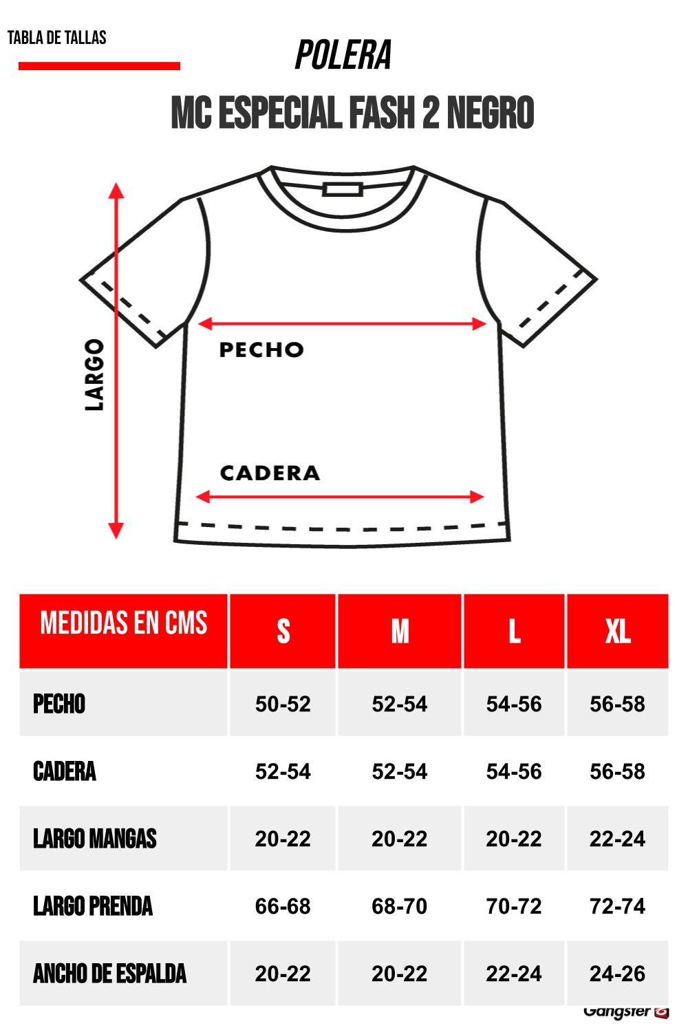 Polera Mc Especial Fash 2 Negro Gangster