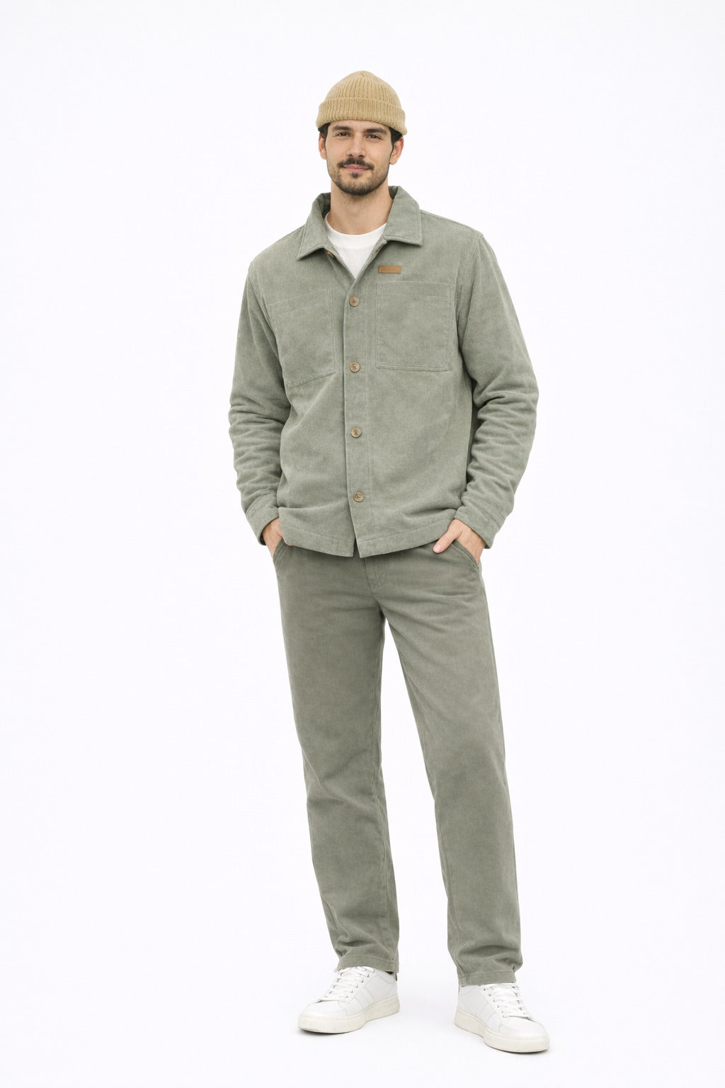 Chaqueta Overshirt Sway Verde