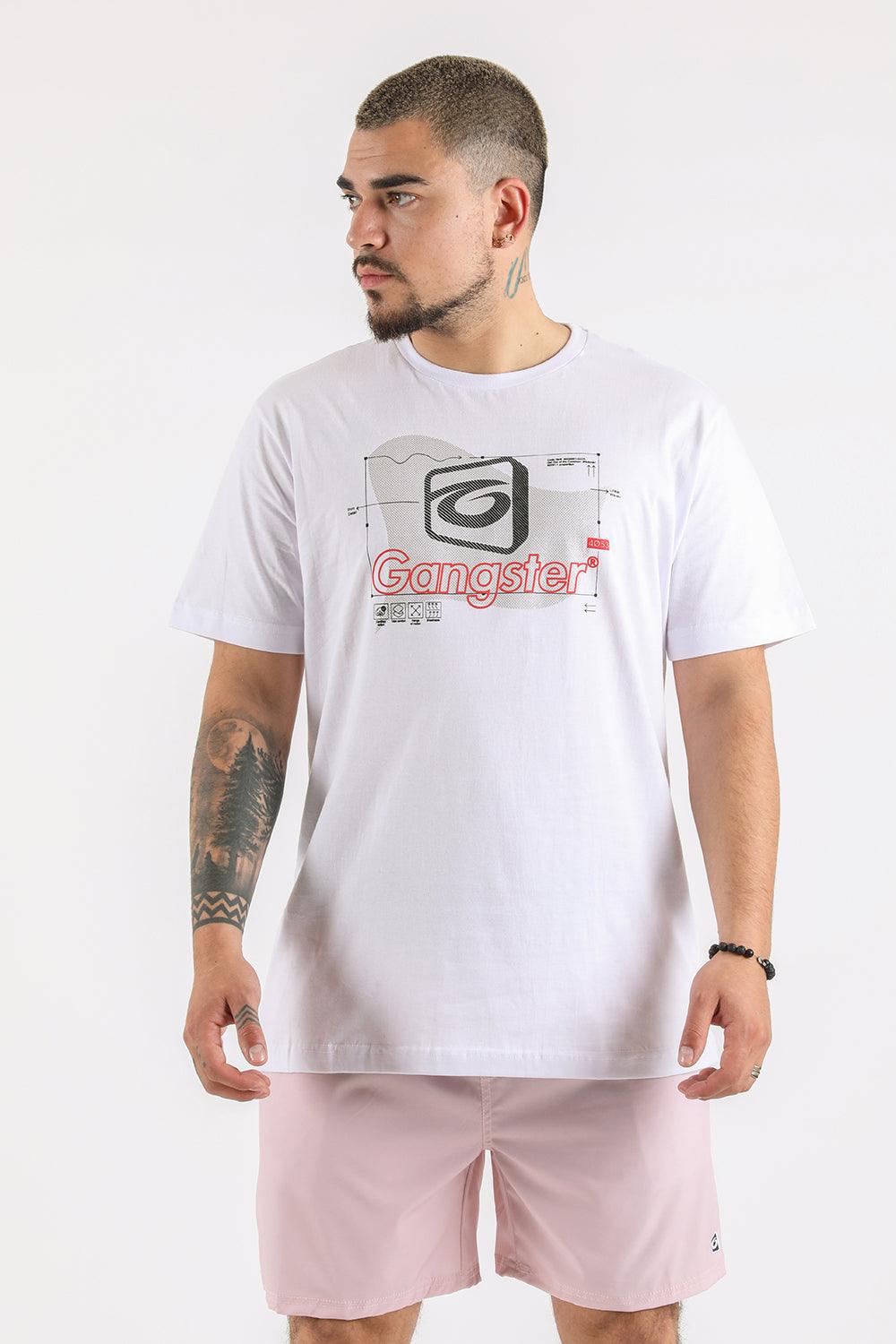 Plus Polera Mc Básica Cosmic Blanco Gangster - Gangster