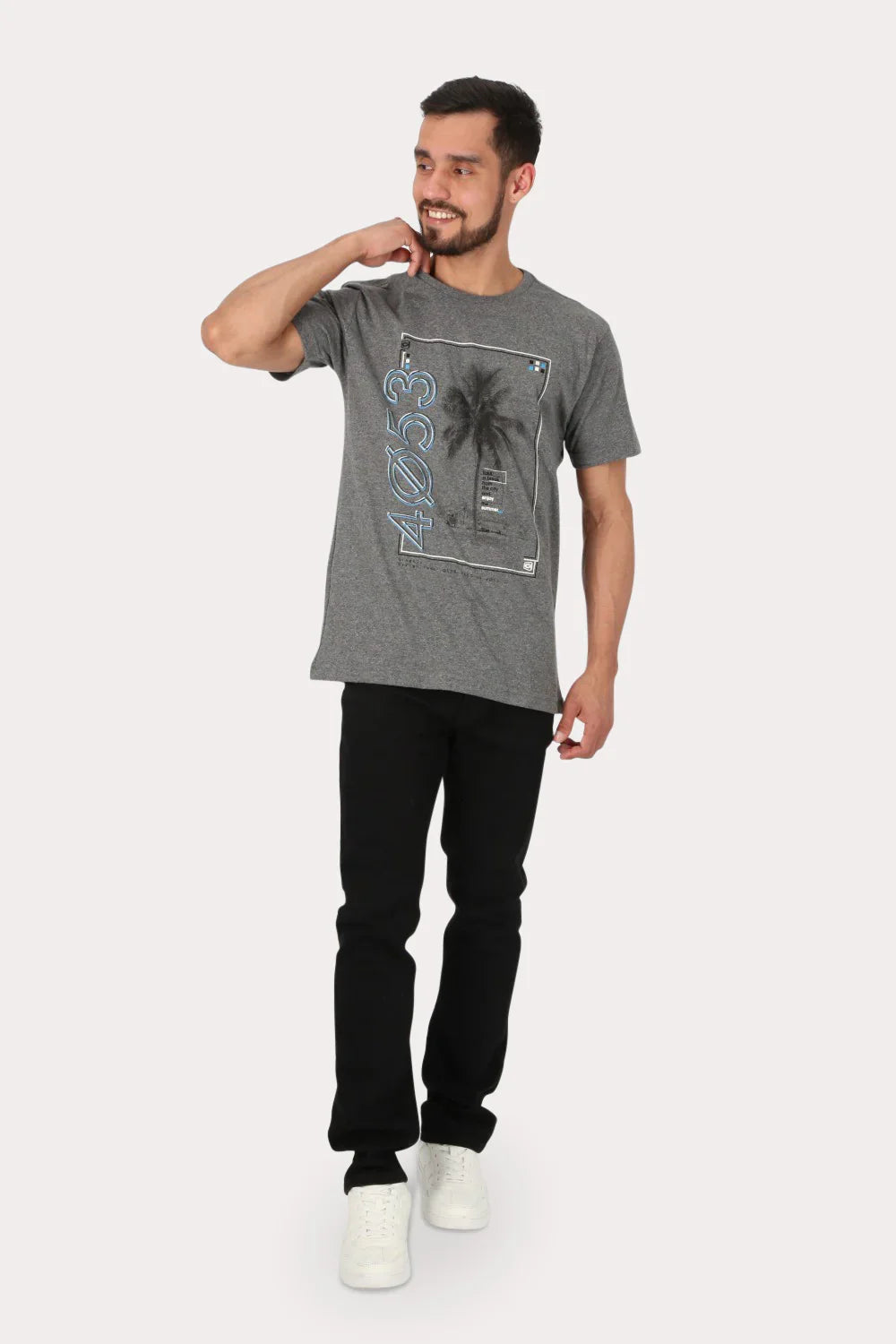 Polera Mc Básica Cyca Gris Gangster - Gangster