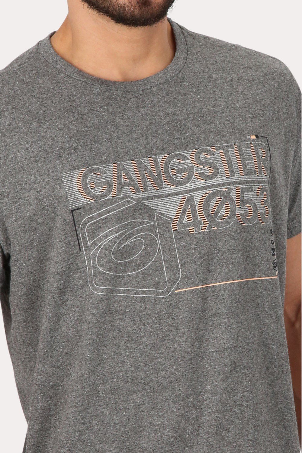 Polera Mc Básica Ponta Gris Gangster