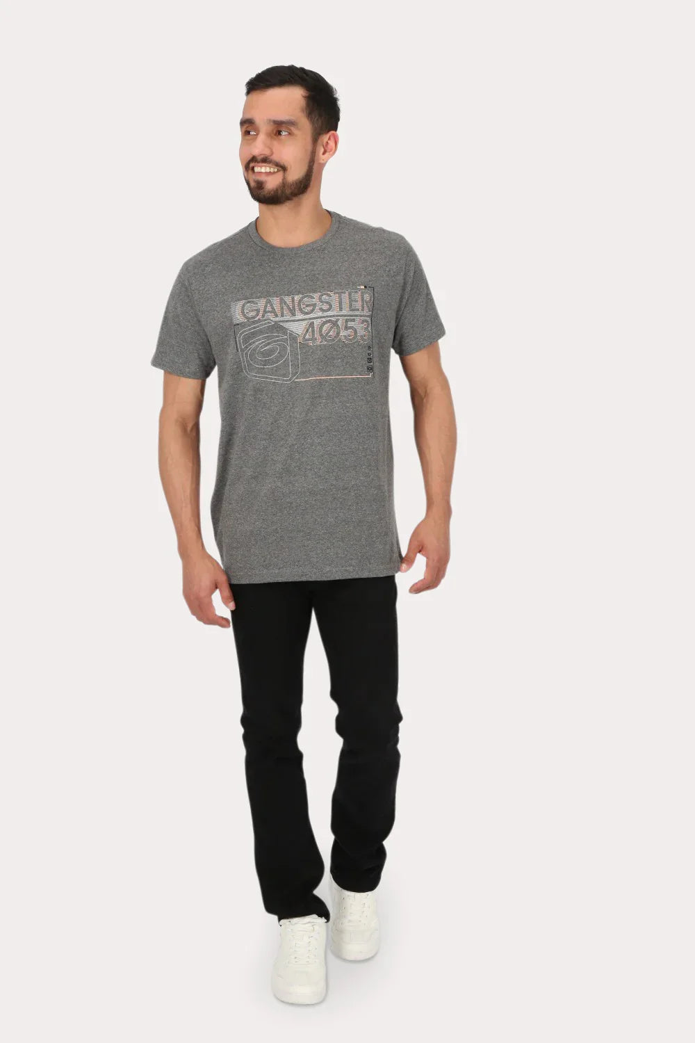 Polera Mc Básica Ponta Gris Gangster - Gangster