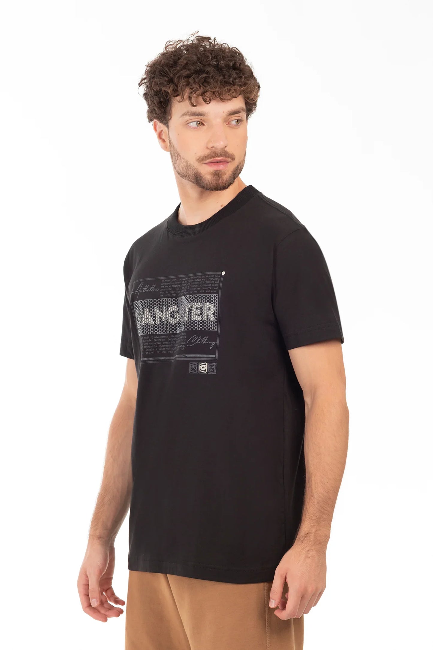 Polera Mc Basica Canal Negro - Gangster