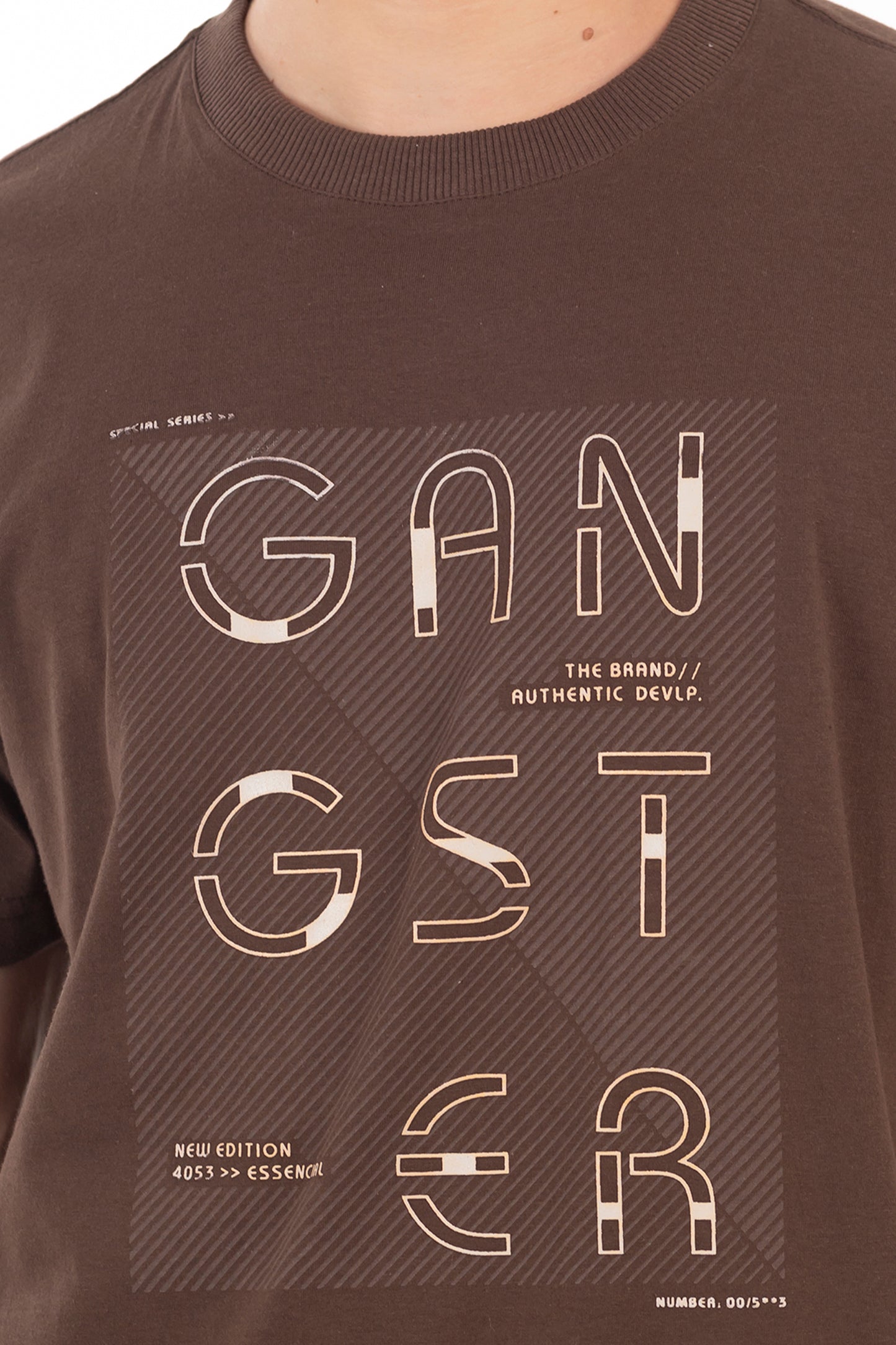 Polera Mc Basica Broadway Café Oscuro