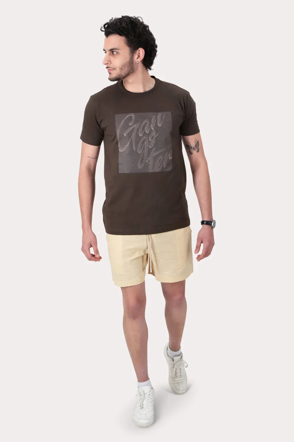 Polera Mc Basica West 4 Café Oscuro - Gangster