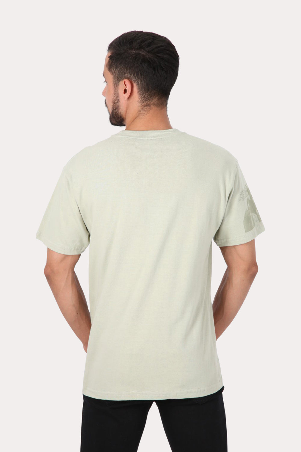 Polera Mc Básica Loose Fit Verde Gangster