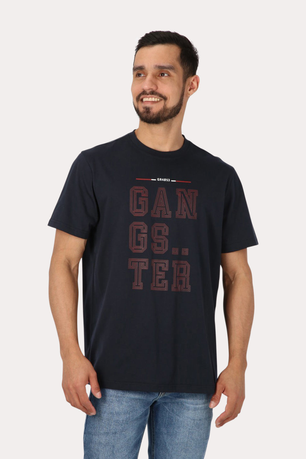 Polera Mc Básica Mundau Azul Gangster