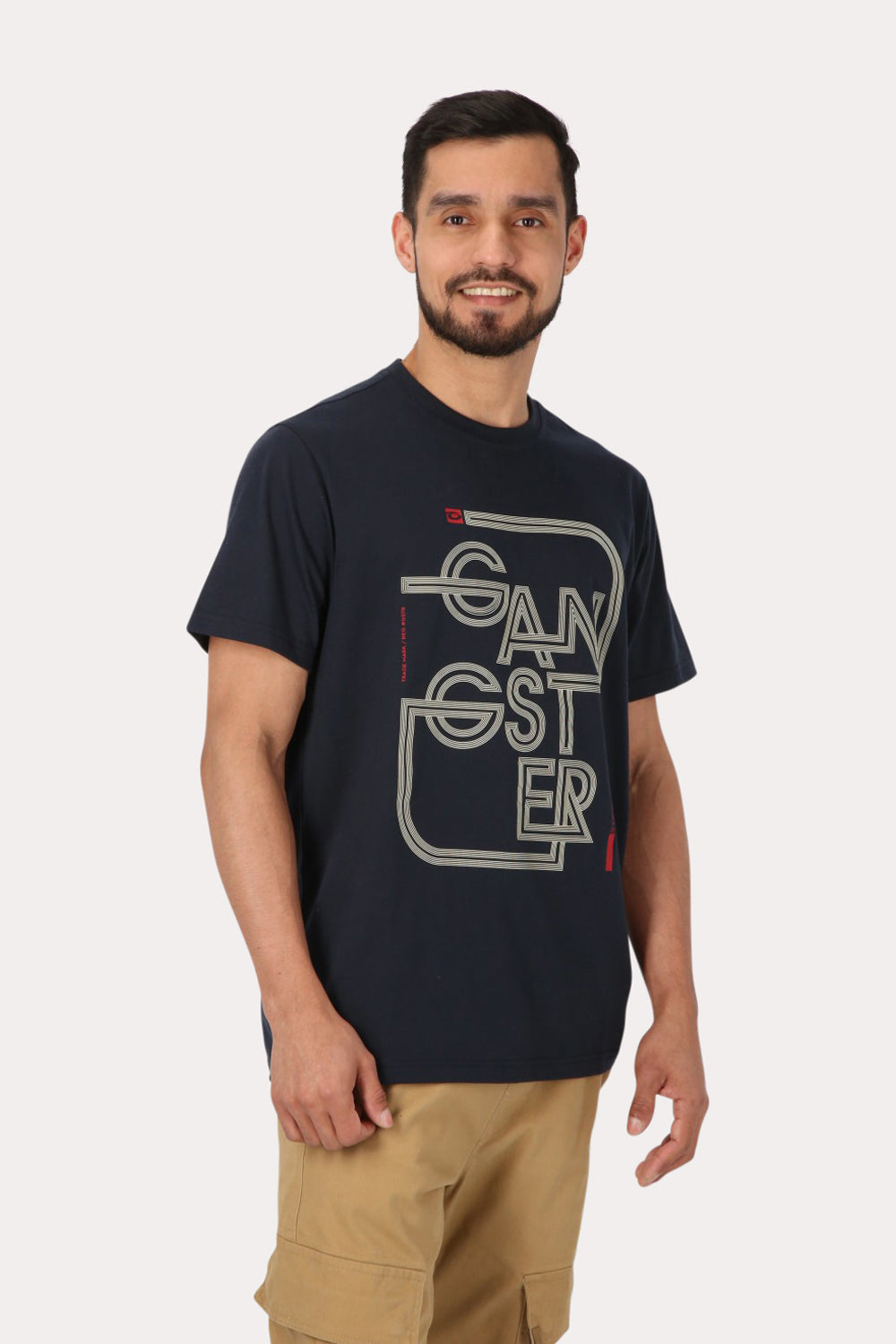 Plus Polera Mc Básica Atalaia Azul Gangster