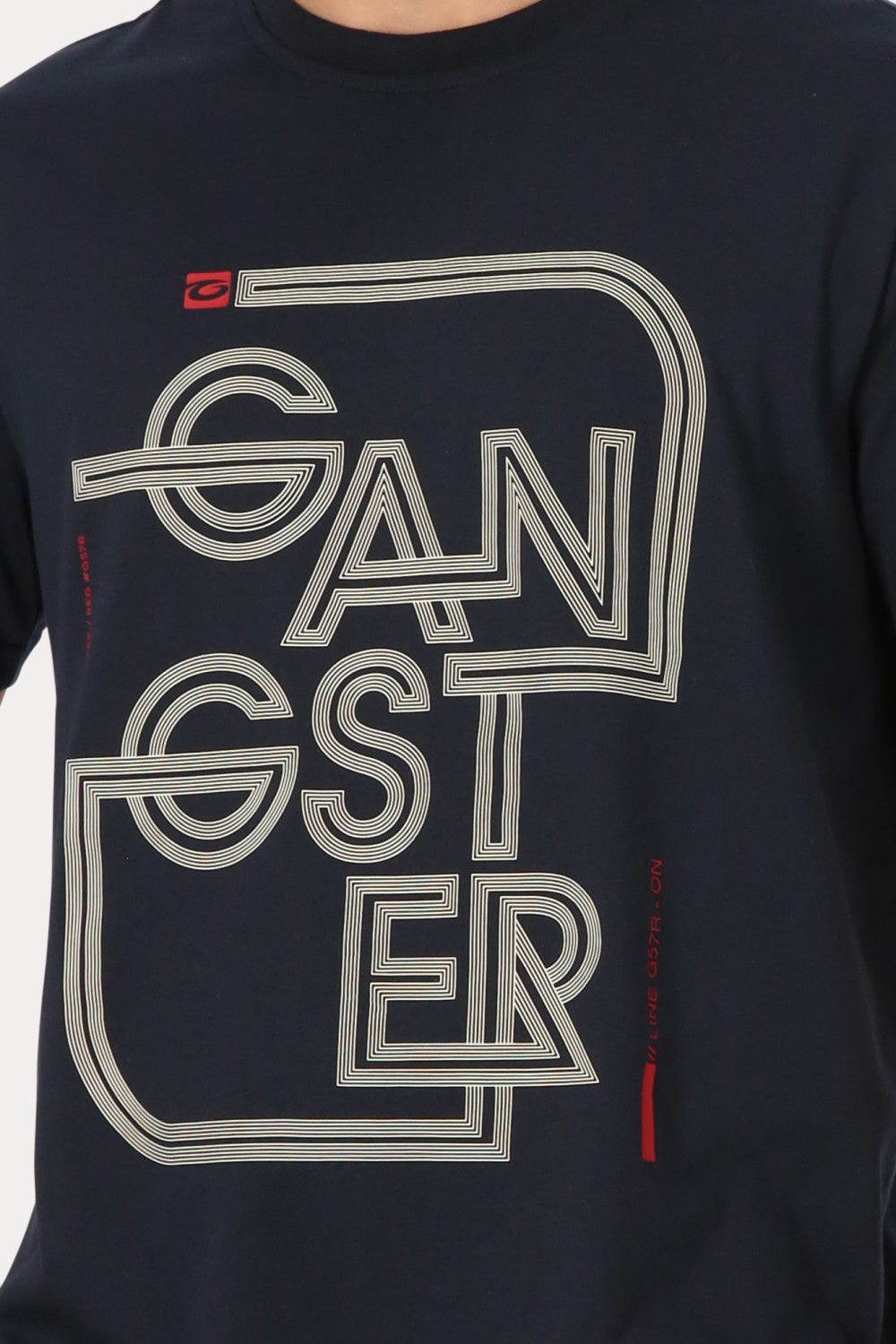 Plus Polera Mc Básica Atalaia Azul Gangster