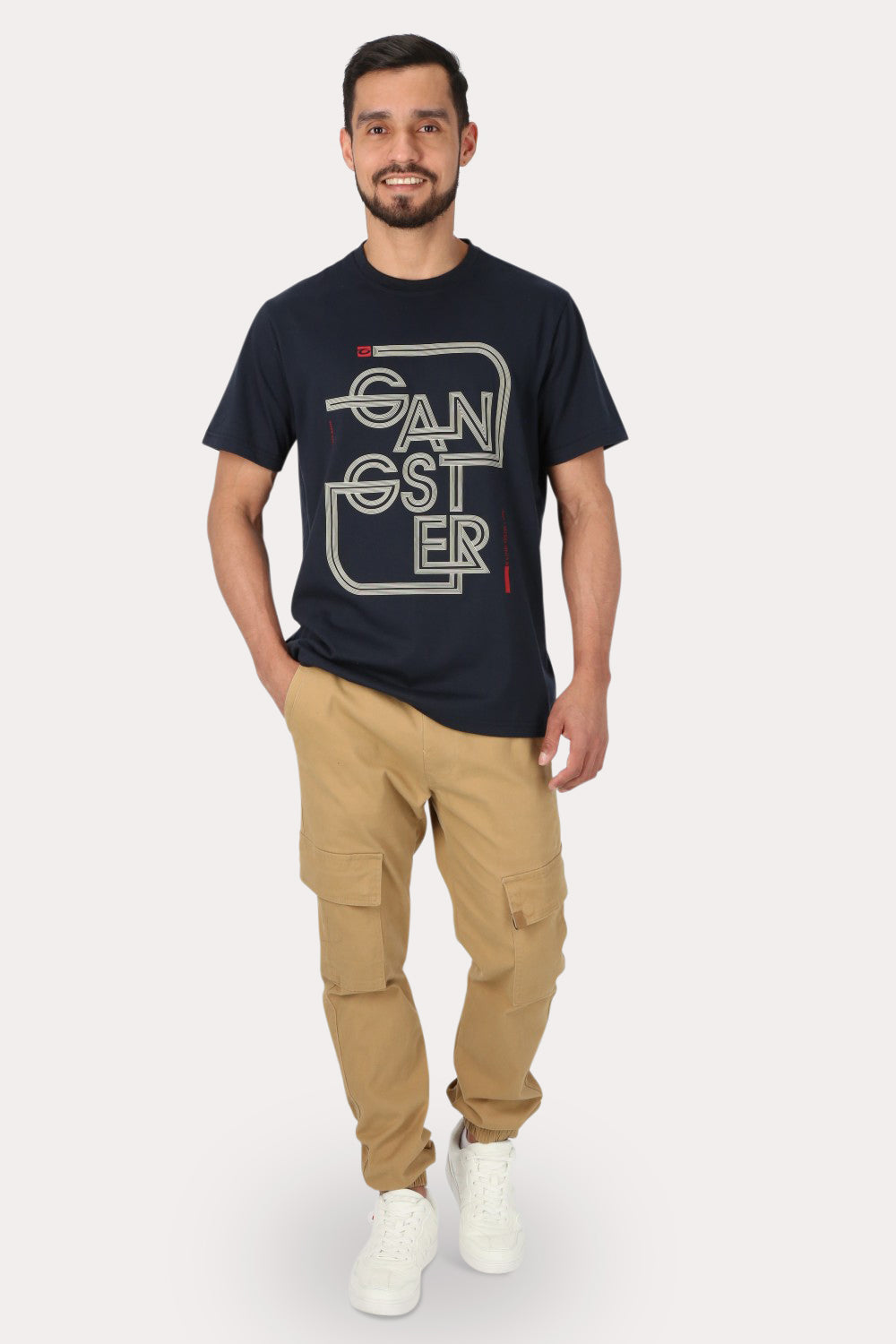 Plus Polera Mc Básica Atalaia Azul Gangster