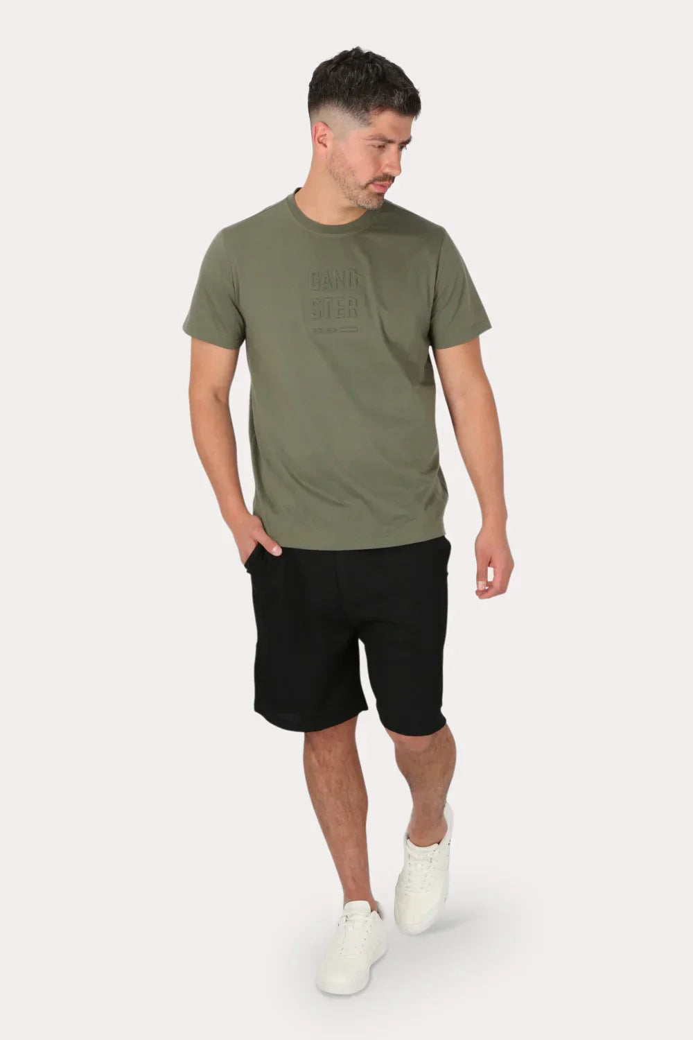 Polera Mc Básica Gunga Gris Gangster - Gangster