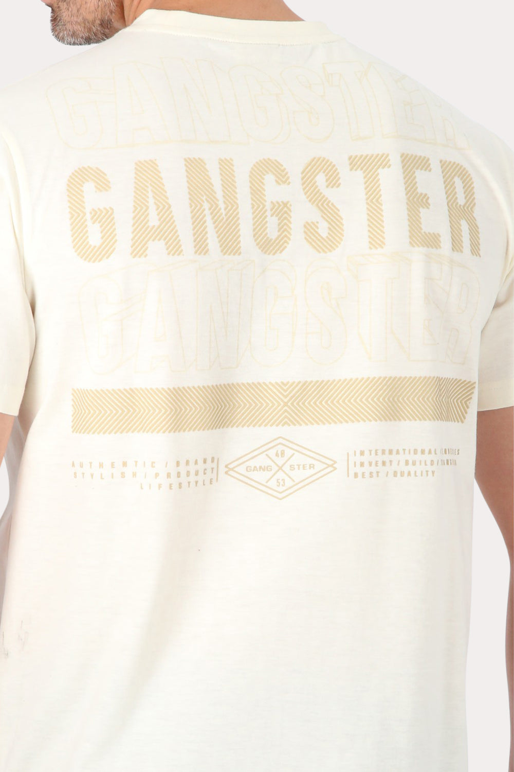 Polera Mc Básica Arpoa Blanco Gangster