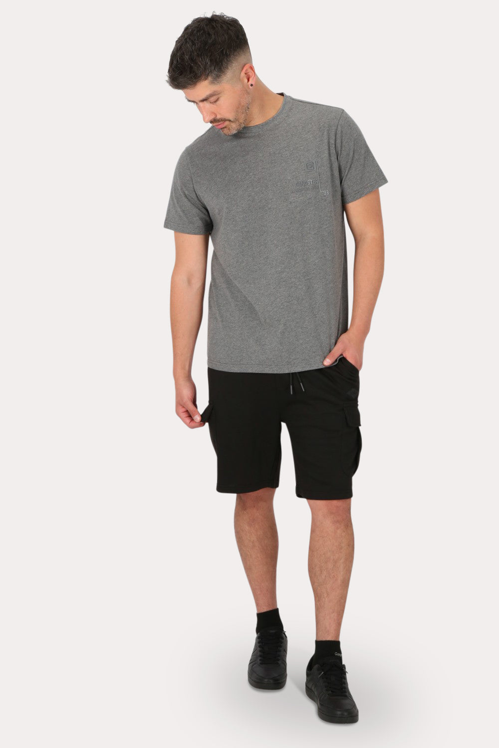 Polera Mc Básica  Arpoa Gris Gangster