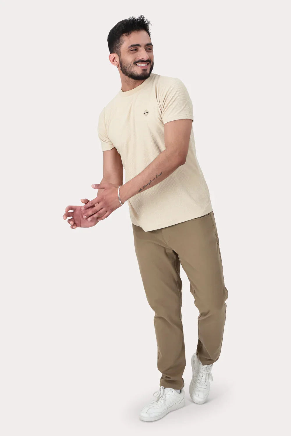 Polera Mc Jaquard Coney Beige - Gangster