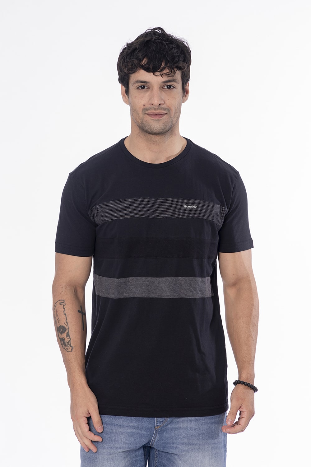 Polera Mc Especial Bigband Negro Gangster