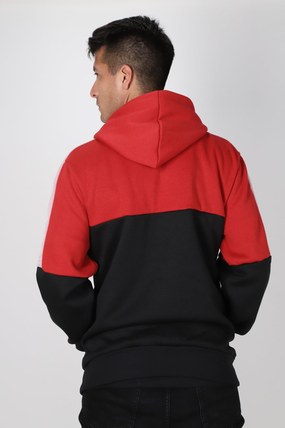 Poleron Full Zipper Evolve Negro Gangster