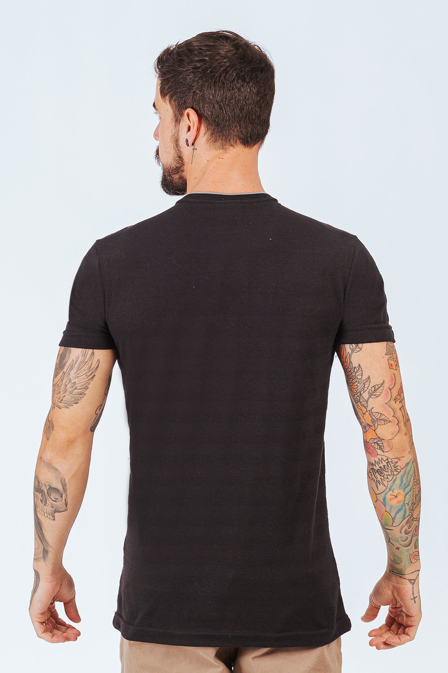 Polera Mc Especial Natal Negro Gangster