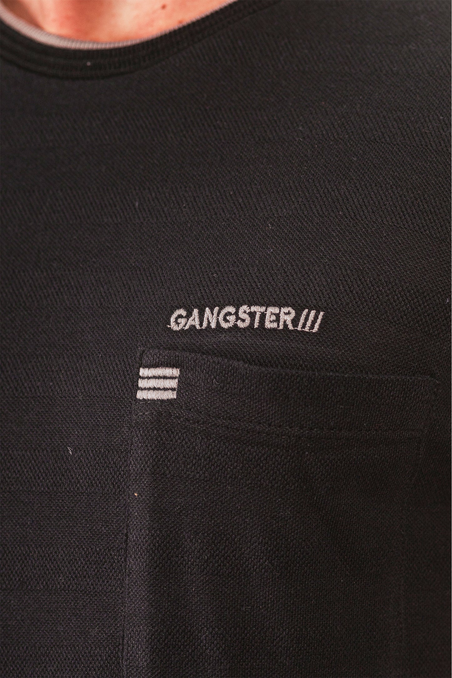 Polera Mc Especial Natal Negro Gangster