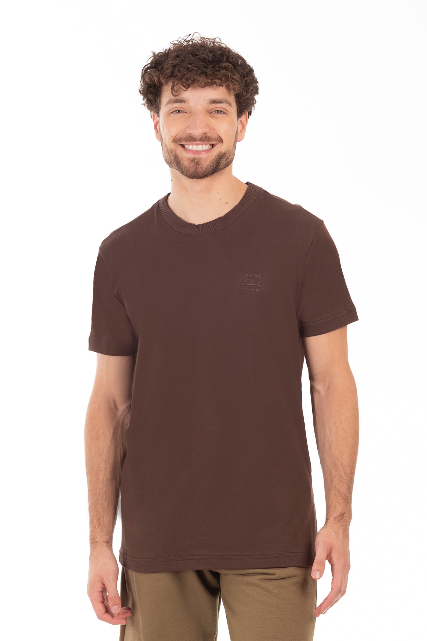 Polera Mc Suedine Brighton Café Oscuro