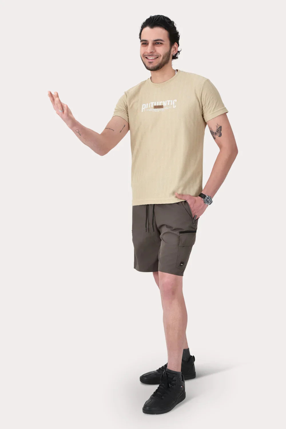Polera Mc Textura Bedford Beige - Gangster
