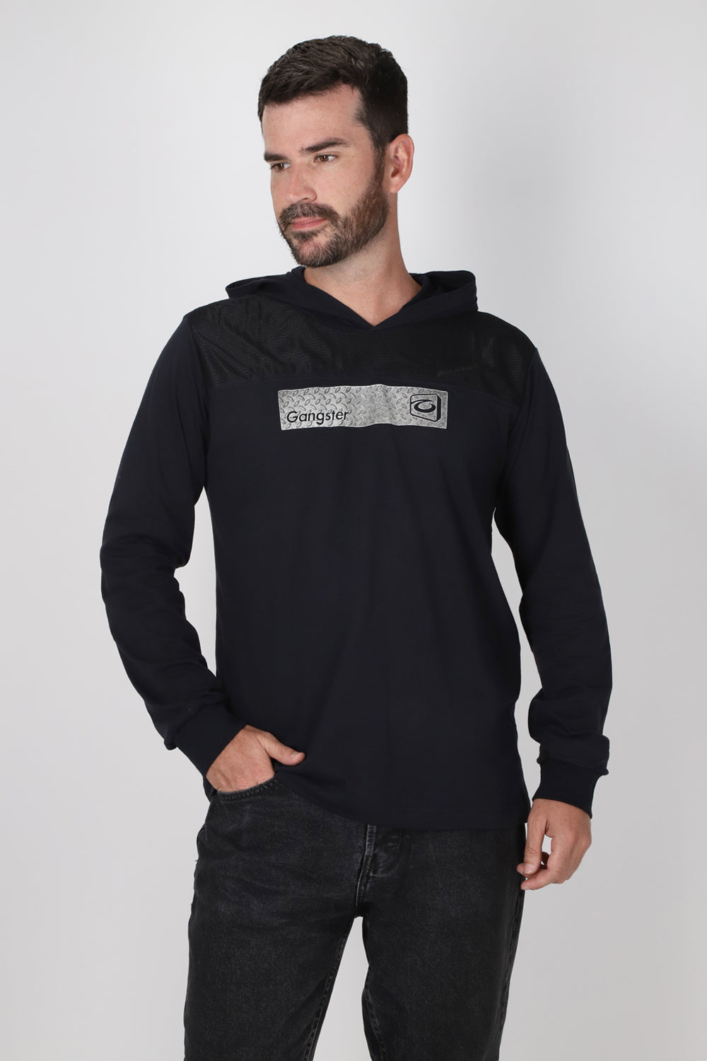 Polera ML 4ever Negro Gangster