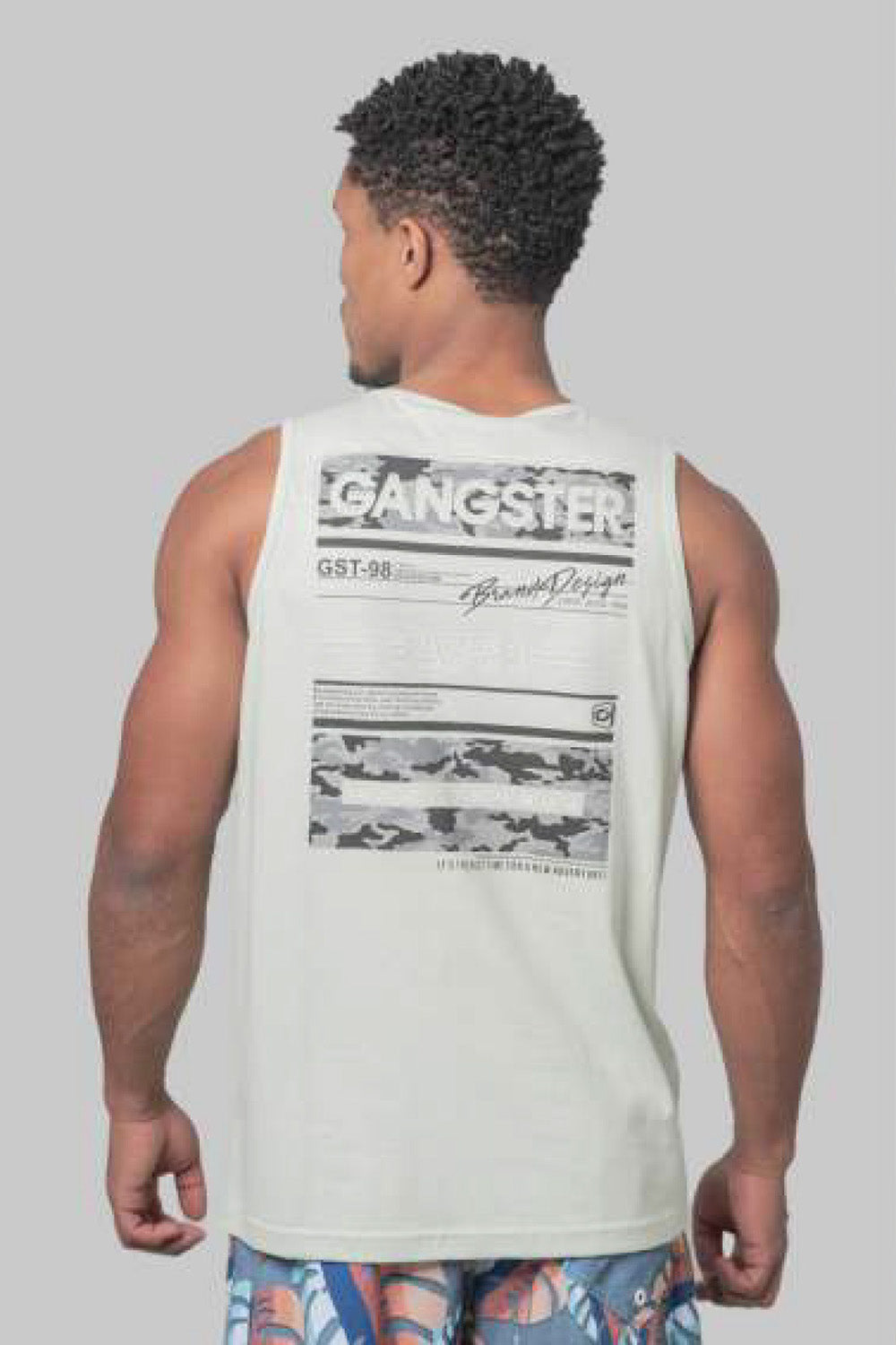 Polera Sm Camo Verde Gangster
