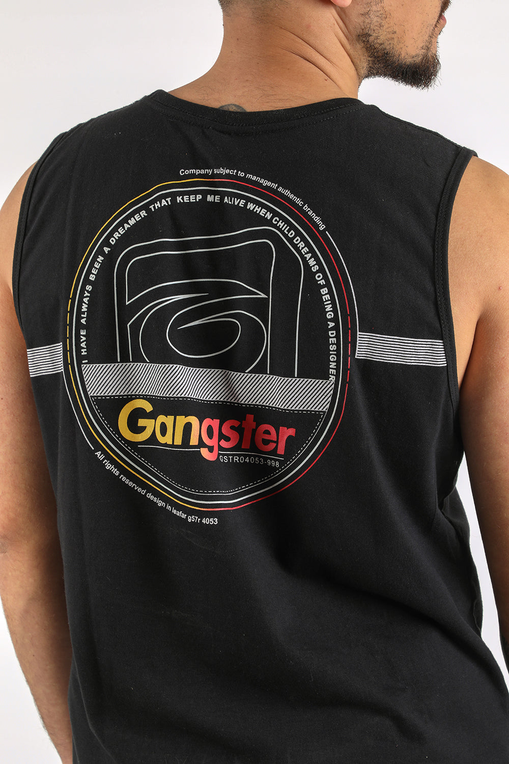 Polera Sm Sunset Negro Gangster