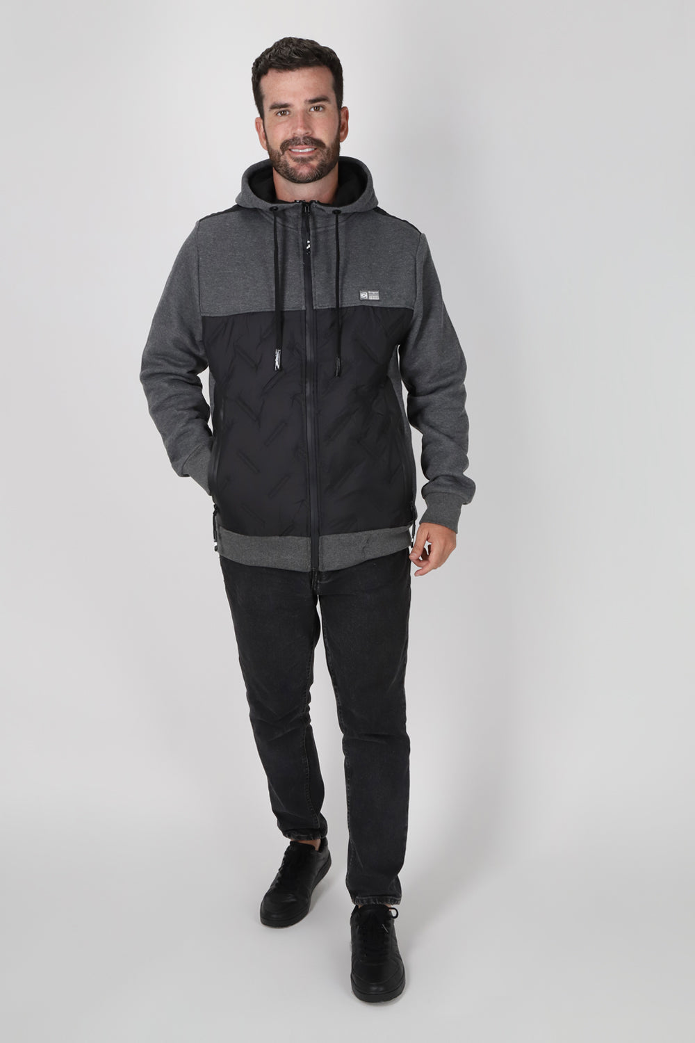 Chaqueta Híbrida Sintesis Gris Gangster