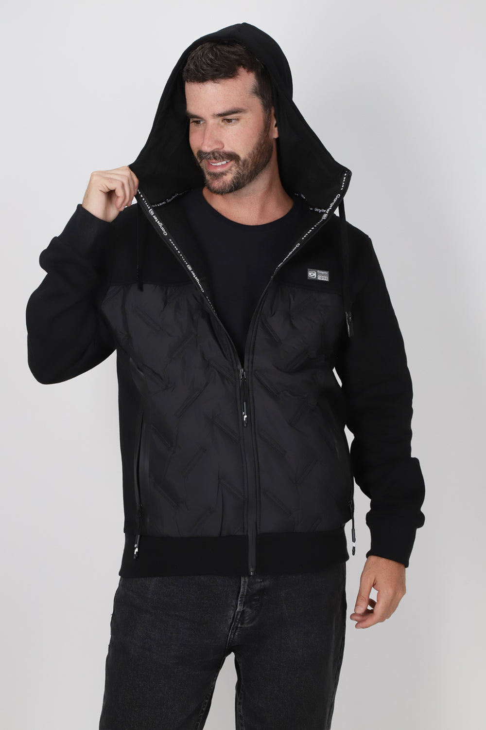 Chaqueta Híbrida Sintesis Negro Gangster