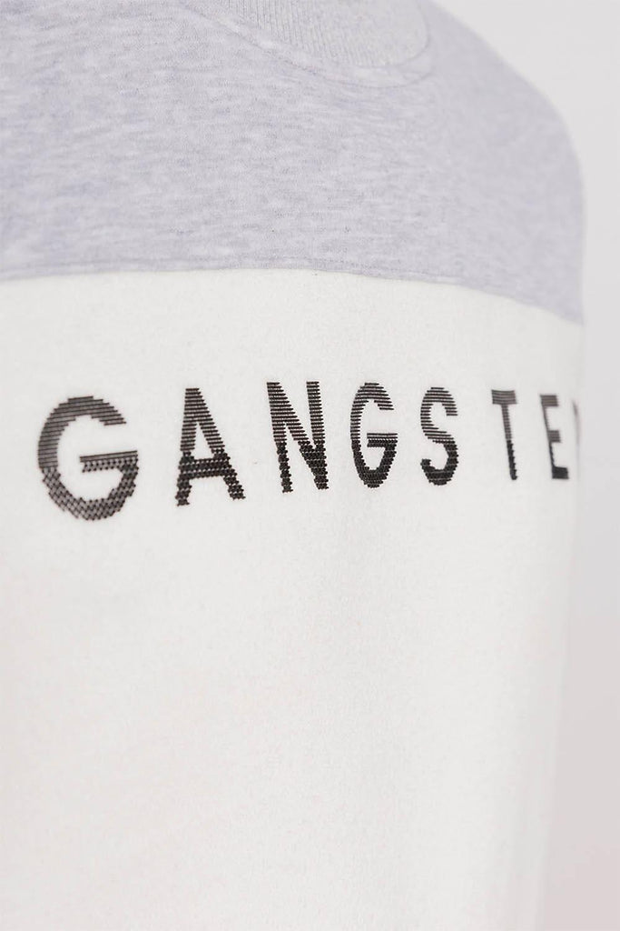 Polerón Crew Fleece Fundamental Gris Gangster - Gangster