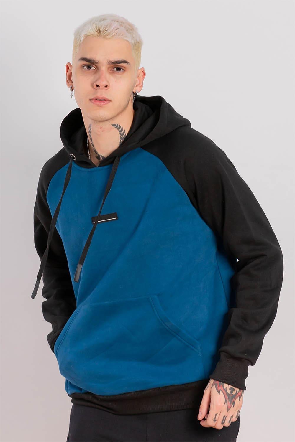 Polerón Hoodie Fleece Everyday Azul Gangster - Gangster