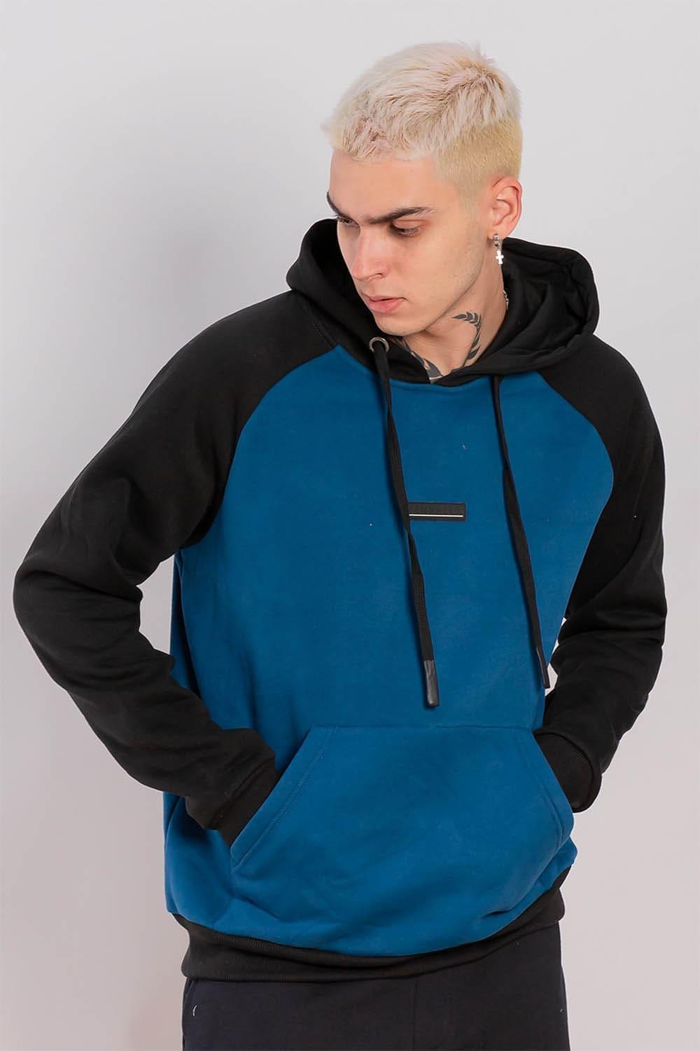 Polerón Hoodie Fleece Everyday Azul Gangster - Gangster
