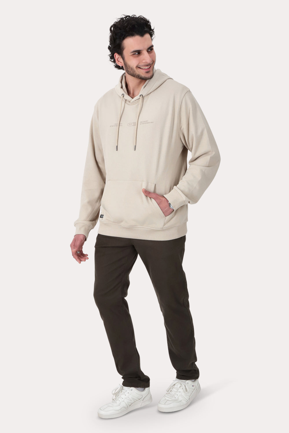 Poleron Hoodie Fleece Inwood Gris