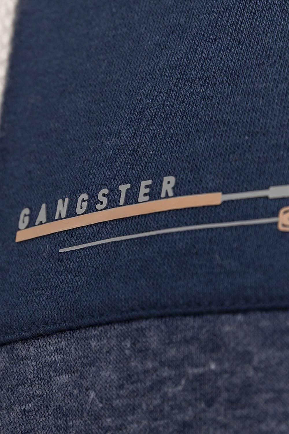 Polerón Full Zipper Fleece Cord Azul Gangster - Gangster