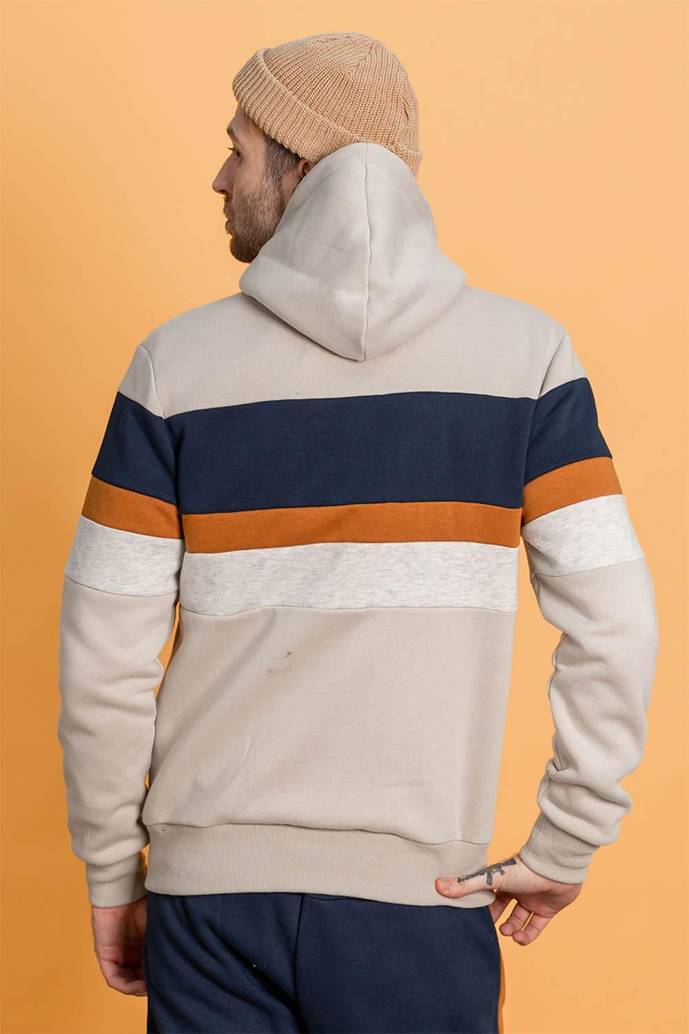 Polerón Full Zipper Fleece Community Beige Gangster - Gangster