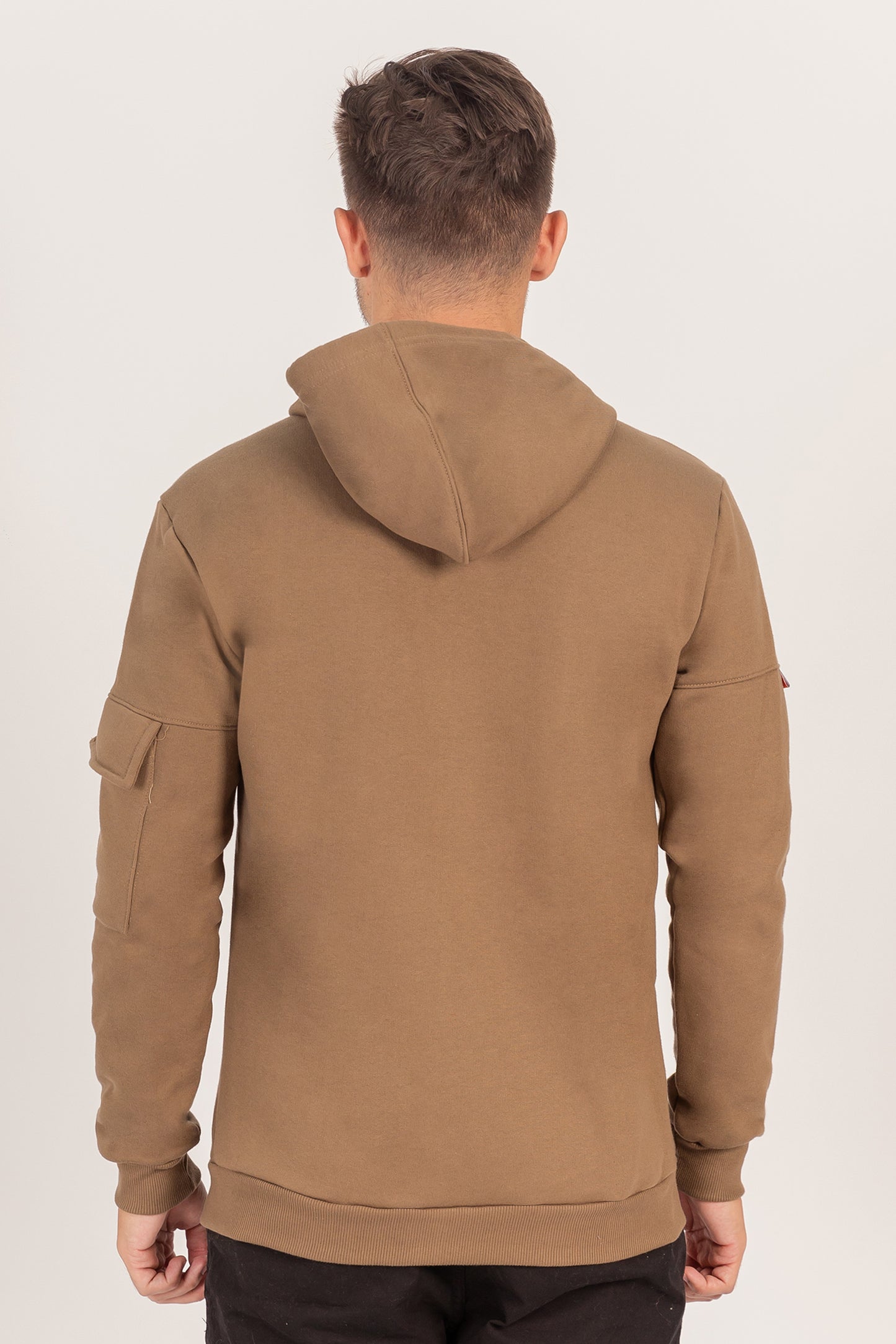 Poleron Full Zipper Fleece Carg Café Overcore