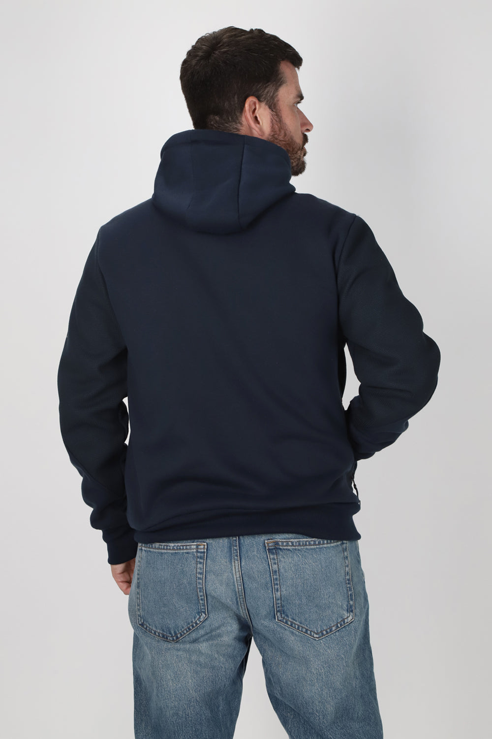 Plus Poleron Full Zipper Temper Azul Gangster