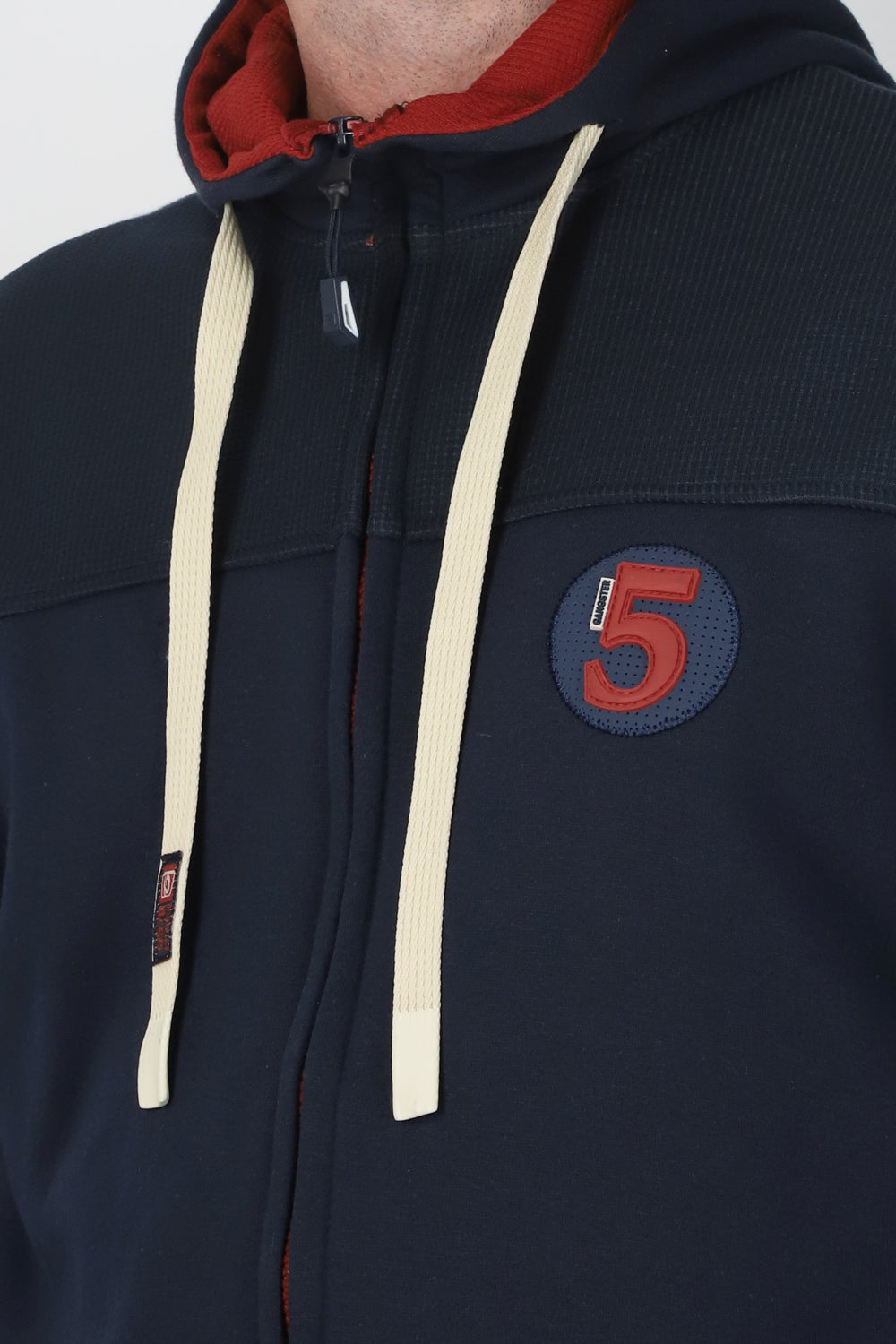 Plus Poleron Full Zipper Temper Azul Gangster