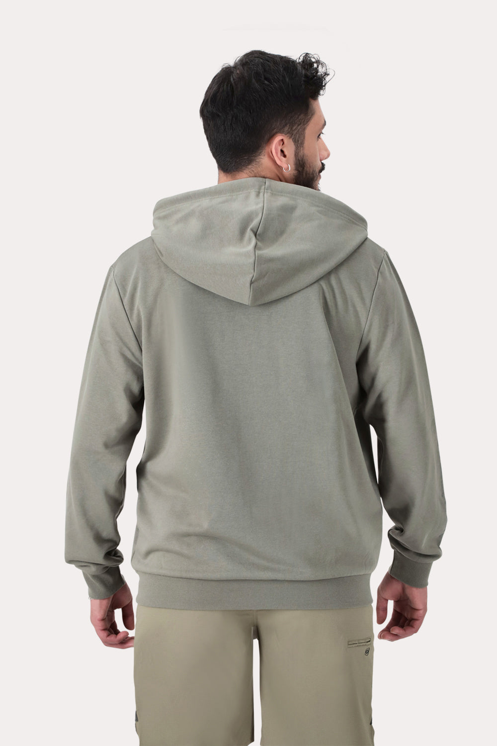 Poleron Full Zipper Fleece Damen Verde Militar
