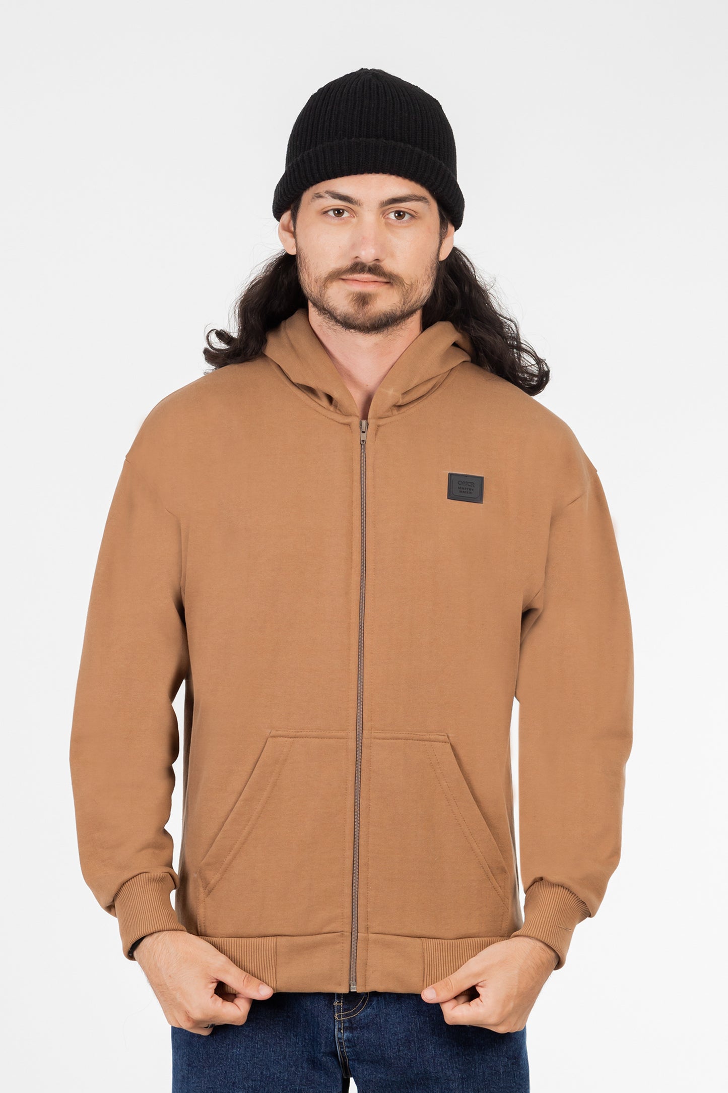 Poleron Full Zipper Fleece Nolus Beige Overcore