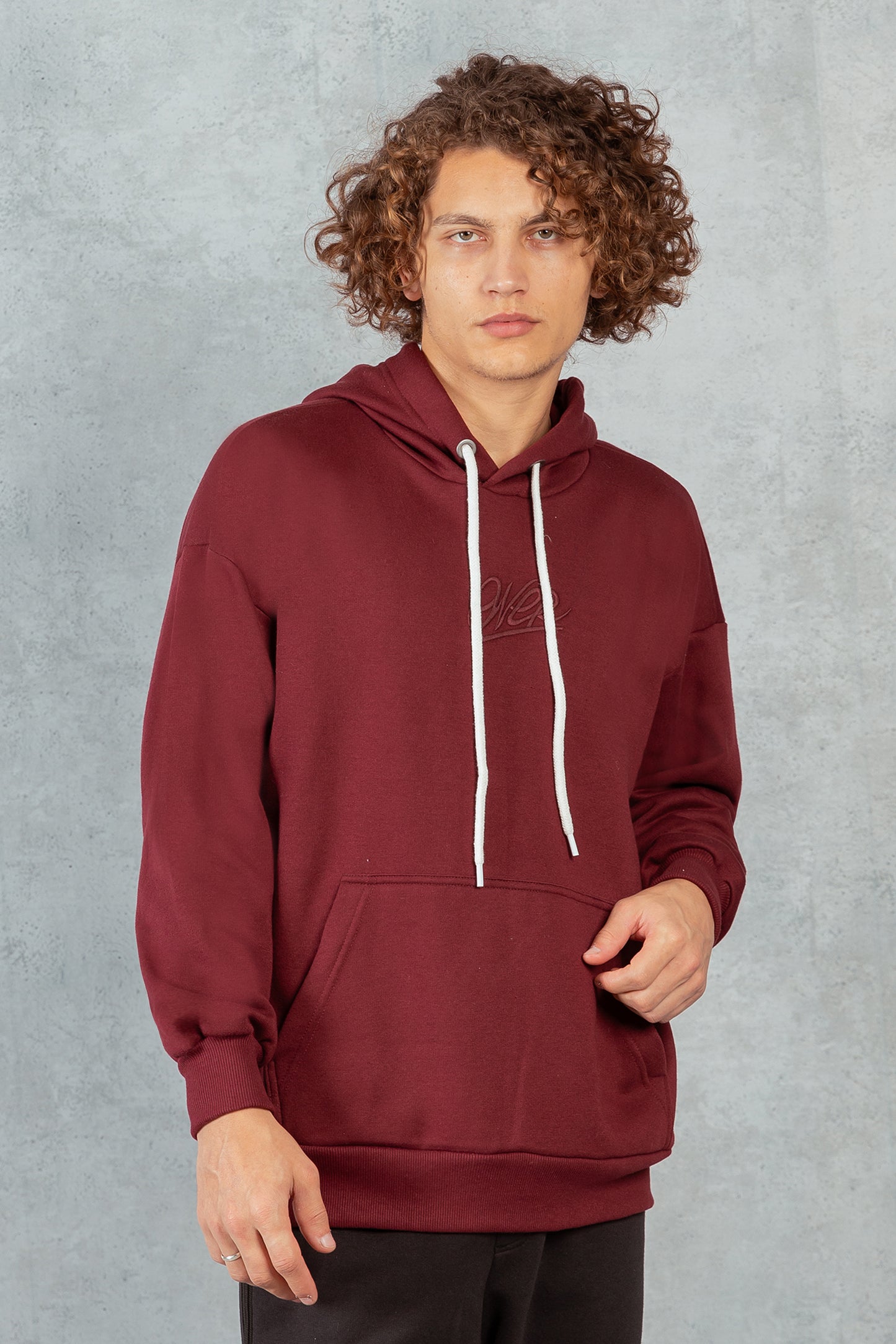 Poleron Hoodie Fleece Brute Rojo Overcore