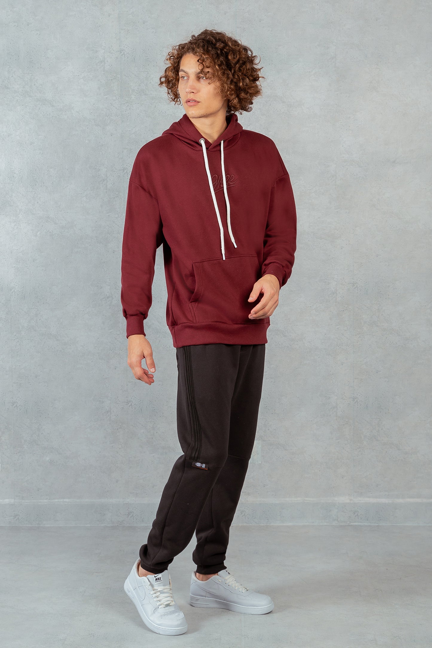 Poleron Hoodie Fleece Brute Rojo Overcore