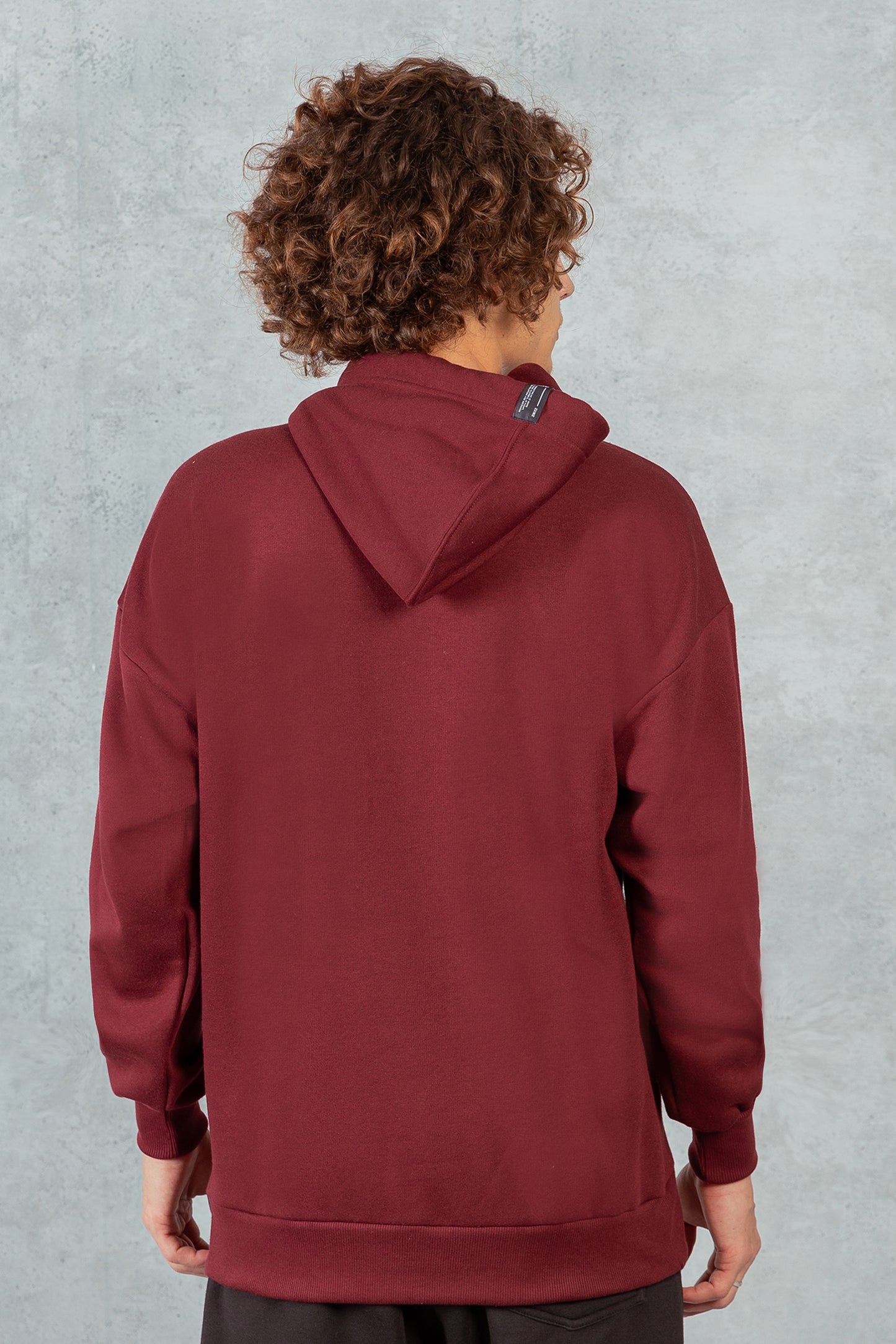 Poleron Hoodie Fleece Brute Rojo Overcore