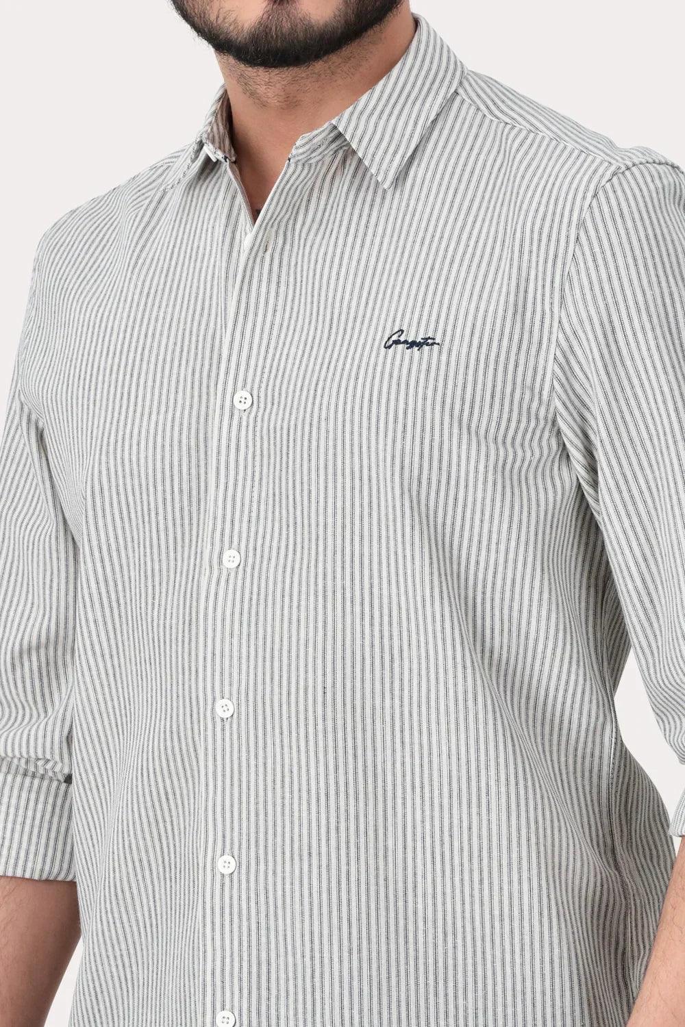 Camisa ML Fake Linho Araru Blanco Gangster - Gangster