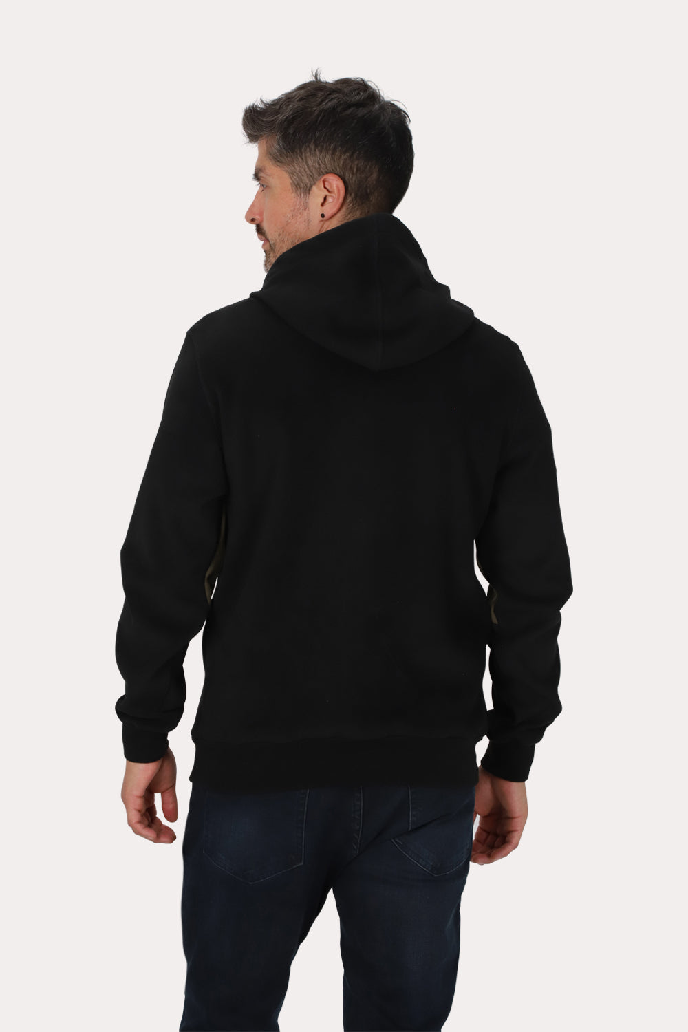 Poleron Full Zipper Polarix Negro Gangster